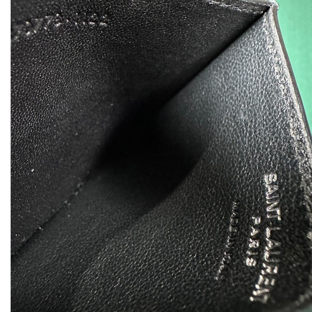 Saint Laurent Cassandre python embossed leather c… - image 3